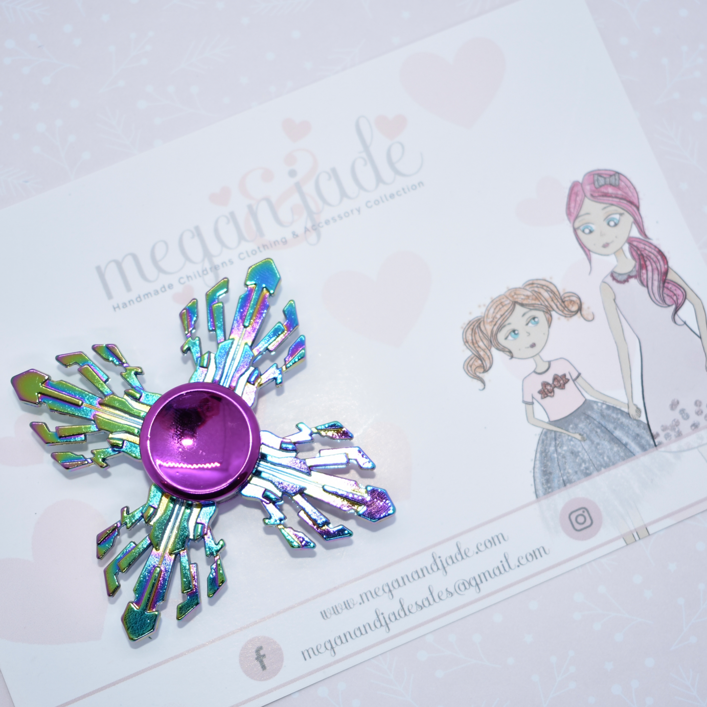 Rainbow Chrome Fidget Spinner