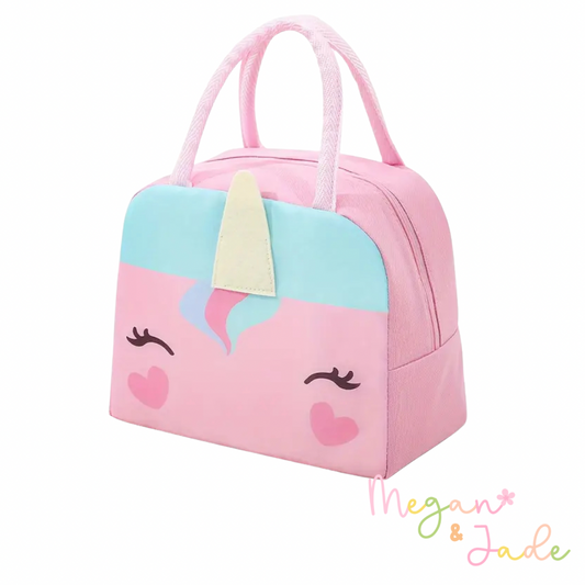 Unicorn Pink Insulated Lunch Bag