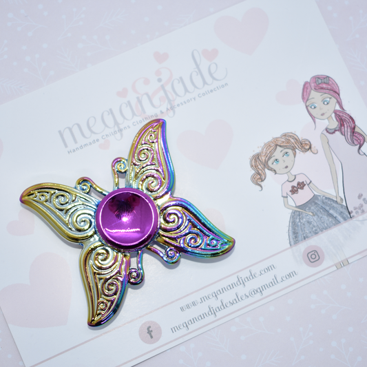 Butterfly Rainbow Chrome Fidget Spinner